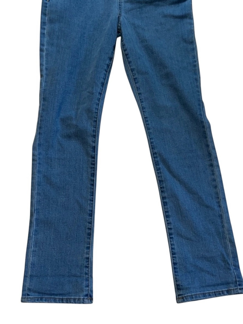 Levi’s Kids Denim Overalls Girls Size 12 Blue Stretch Bootcut Logo Strap - Picture 2 of 10